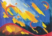 Grafik: Nachtlandschaft